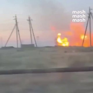 В Кизилюрте из-за прорыва газовой трубы рядом с АЗС вспыхнул мощный пожар