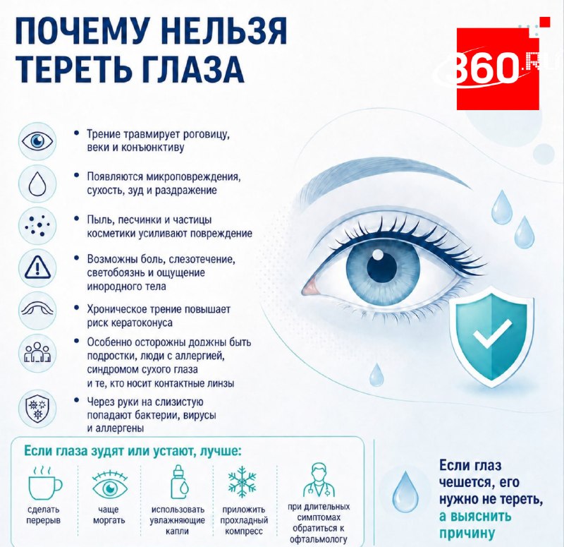 Почему нельзя тереть глаза: предупреждение офтальмолога