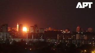 Западные СМИ показали кадры ночного удара по Киеву