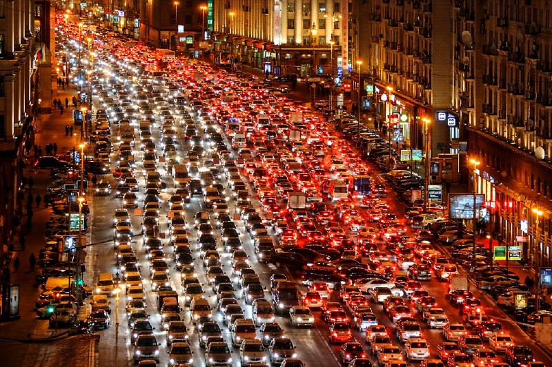В Москве ожидаются восьмибалльные пробки из-за перекрытий движения