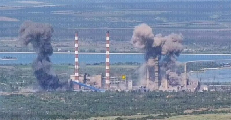 Видео ударов по объектам энергетики в Украине