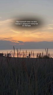 Укромный пляж рядом с Санкт-Петербургом