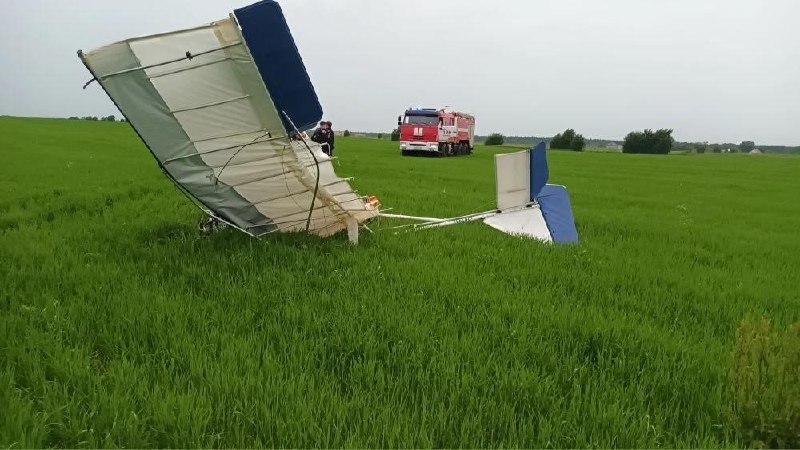 В Ленинградской области при крушении сверхлёгкого самолёта погиб пилот