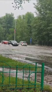 Тюмень затопило в результате сильного ливня
