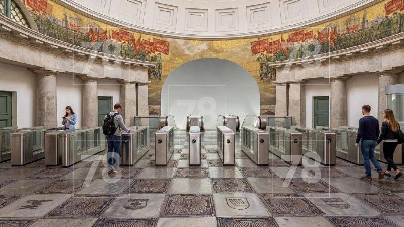 СМИ показали проект оформления петербургской станции метро «Парк Победы» с шевронами вермахта