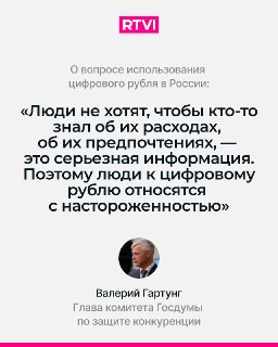 Депутат Гартунг предупредил о рисках цифрового рубля для приватности граждан
