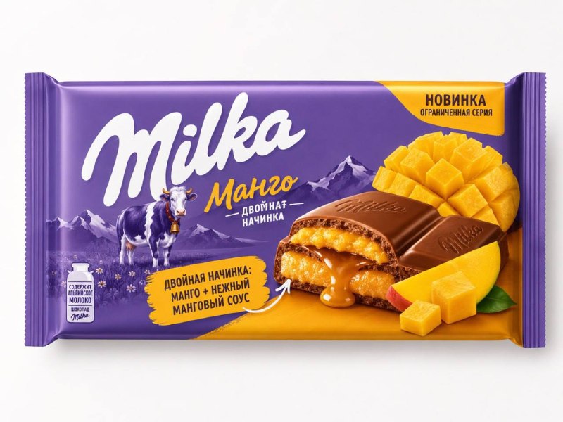 Скоро в продаже появится Milka с манго
