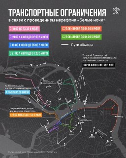 В центре Санкт-Петербурга перекроют улицы из-за марафона «Белые ночи»