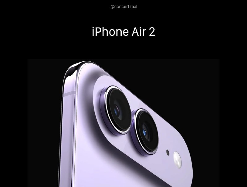 Слили дизайн iPhone Air 2