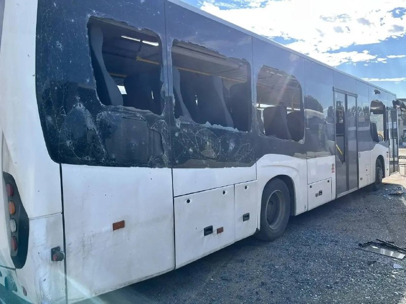 Обстрел Запорожской области: повреждены пассажирские автобусы