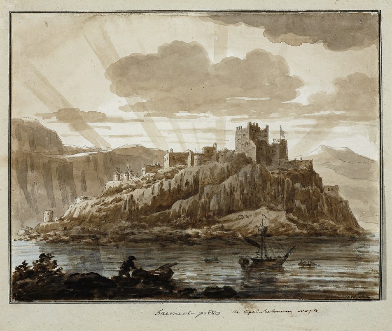 Описание картины Максима Воробьева «Кастель-россо в Средиземном море» (1820 год)