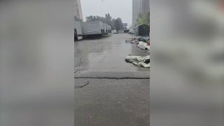 Одинцово накрыл мощный град