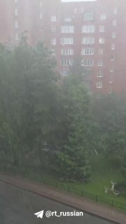 Сильный ливень в Москве и Подмосковье: в Зеленограде проливные дожди
