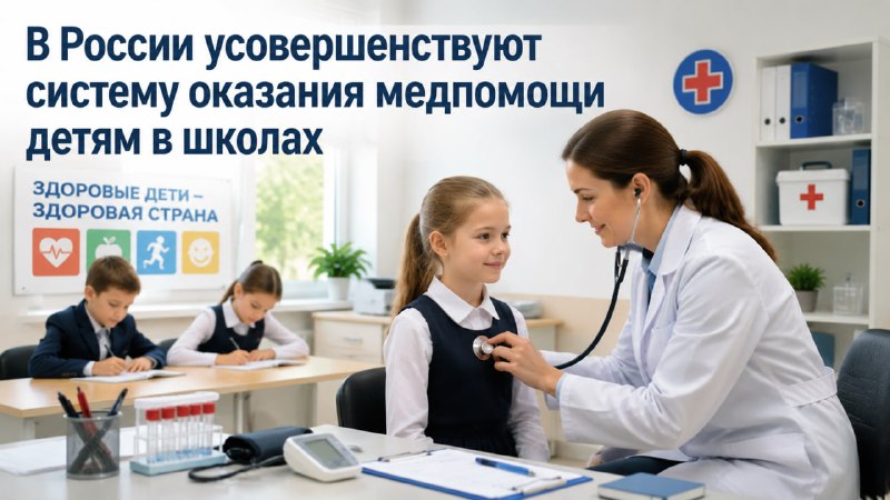 В российских школах усилят медицинскую помощь детям