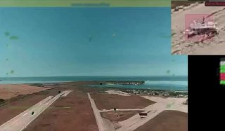 Удар БПЛА-камикадзе «Hornet» НГУ по списанному Су-24М на авиабазе Саки в Крыму