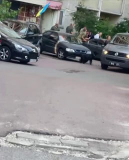 На Троещине в Киеве во время протестов против Фёдорова задержали мужчину