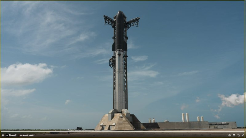 В трансляции Falcon 9 показали кадры со Starship