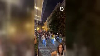 В Тбилиси проходят протесты из-за инцидента с россиянами в Кахети
