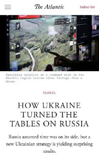 The Atlantic считает, что Украина сохраняет потенциал для успеха в войне с Россией.