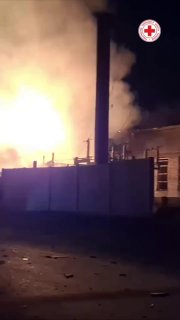 В Харькове ночью полностью сгорела электрическая подстанция «Южкабель».