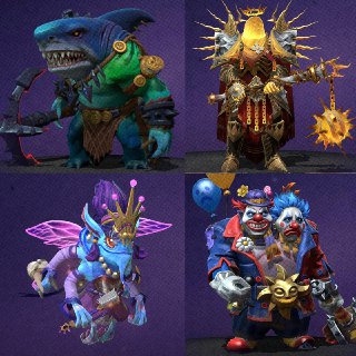 В Dota 2 стартовало голосование за новые сеты для будущей сокровищницы, предлагающие необычные варианты для героев.