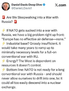 Подполковник армии США предупредил о неготовности НАТО к войне с Россией.