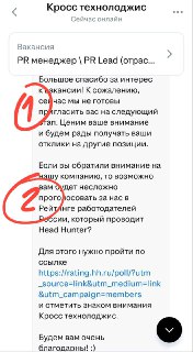 Российская IT-компания попросила кандидатов, которым отказали, проголосовать за нее на HeadHunter.