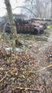 Уничтоженный танк ВСУ