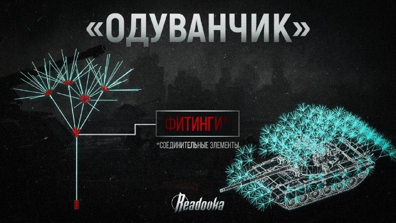 Новая схема защиты военной техники от дронов "одуванчик"