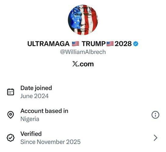 Раскрытие местоположения аккаунтов в сообществах MAGA, пророссийских и других