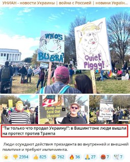 Украинские СМИ исказили информацию о митинге в США