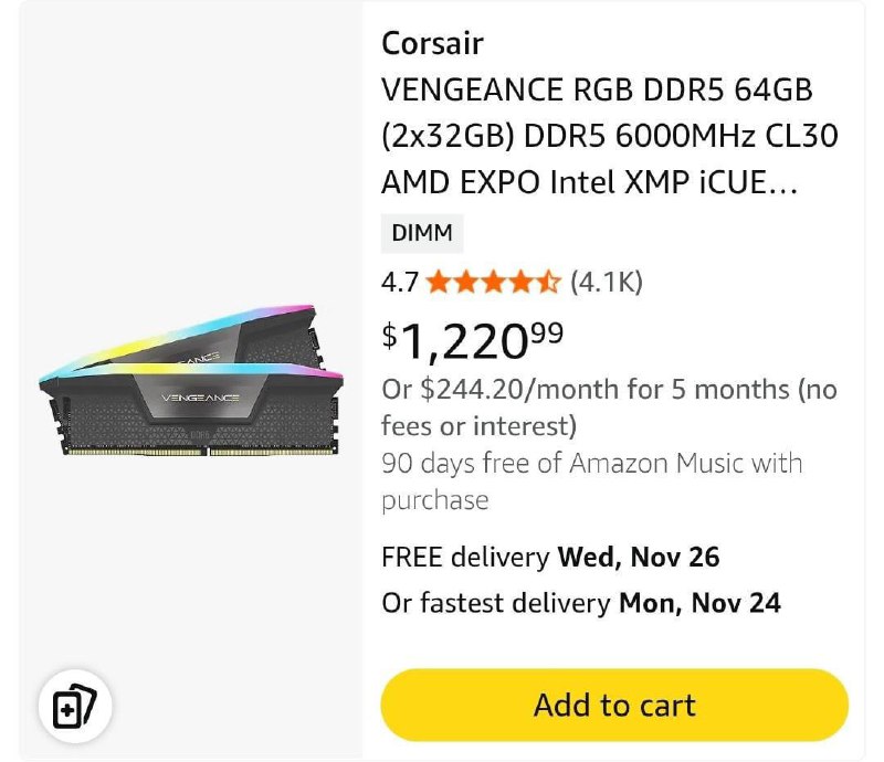 Резкий рост цен на ОЗУ в США, Европе и России