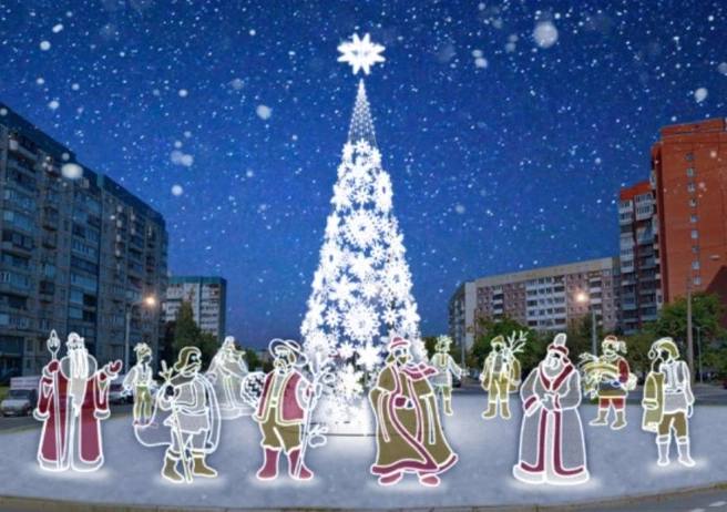 Новогоднее оформление Петербурга