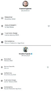 Аккаунты украинских чиновников в X зарегистрированы через российский App Store