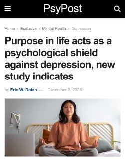 Цель в жизни защищает от депрессии
