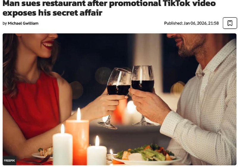 Итальянский ресторан случайно снял измену на видео