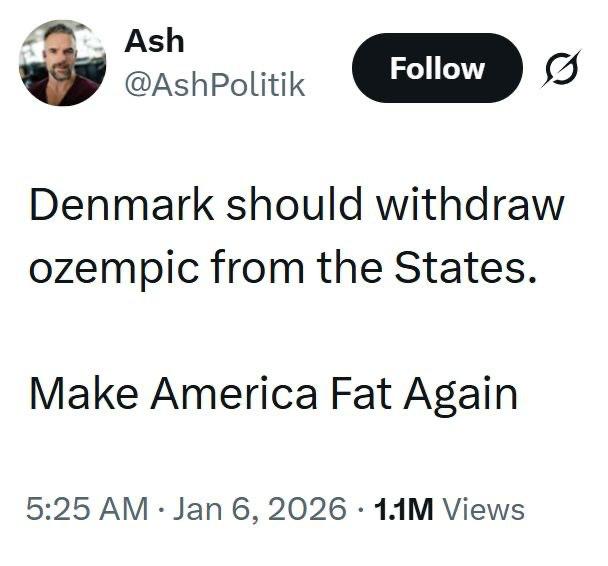 Призывы лишить США "Оземпика" в соцсетях