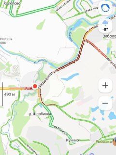 Пробки на Домодедовском шоссе и М4 из-за буксующих фур