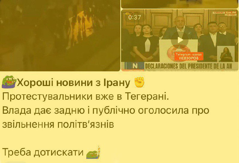 Украинский телеканал поддержал "революцию" в Иране