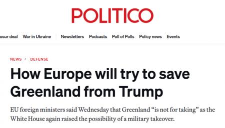 Politico: Как Европа попытается спасти Гренландию от Трампа?
