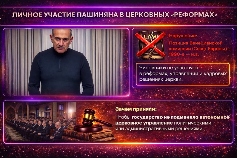 Пашинян обвиняется в нарушении международного права и узурпации церкви