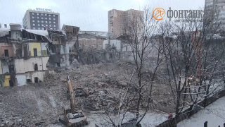 Снос здания ВНИИБ в Петербурге продолжается