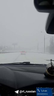 В Москве ухудшилась видимость из-за метели