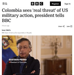 Колумбия опасается военных действий США