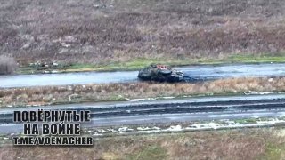 Уничтоженный танк Т-64БВ на Северском направлении