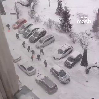 В Москве и области жители выходят на улицы из-за снегопадов и пробок