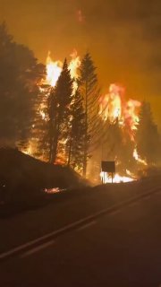 Лесные пожары в Аргентине: эвакуация туристов в Патагонии