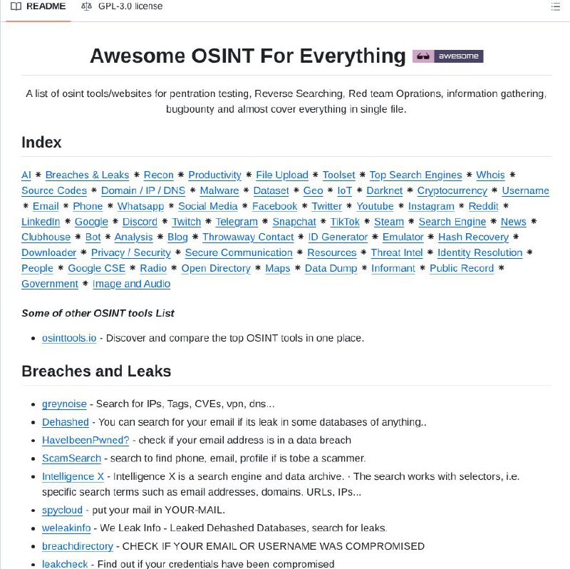 Обширный обзор OSINT-инструментов для парсинга интернета
