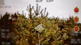 Уничтожение антенны-ретранслятора БпЛА в Сумской области